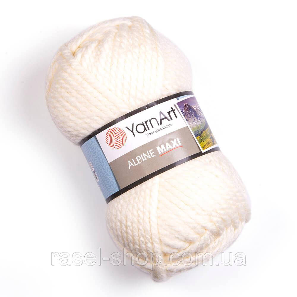Yarnart Alpine Maxi молочный №662