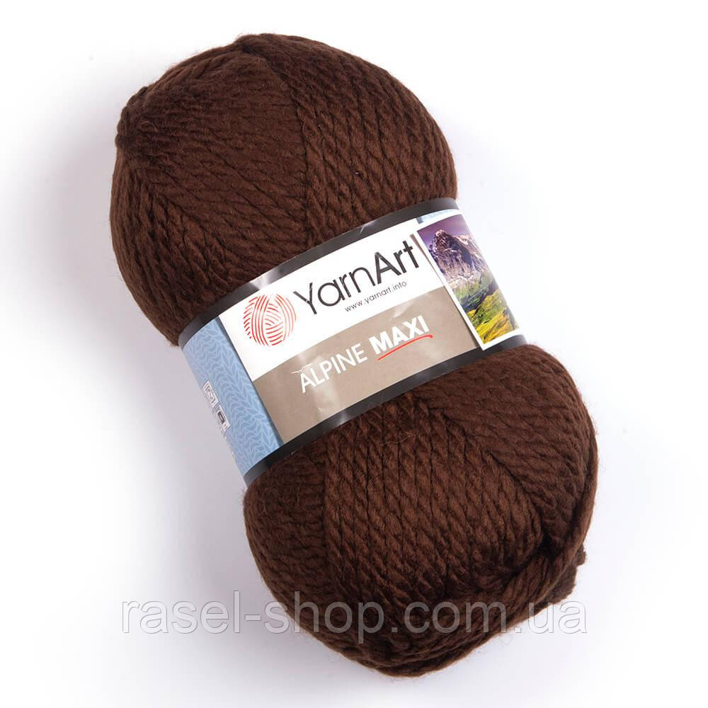 Yarnart Alpine Maxi коричневый №663