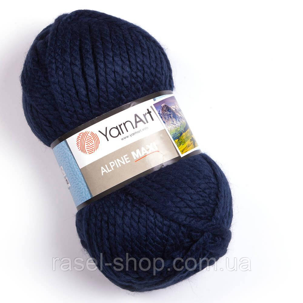 Yarnart Alpine Maxi темно-синий №674