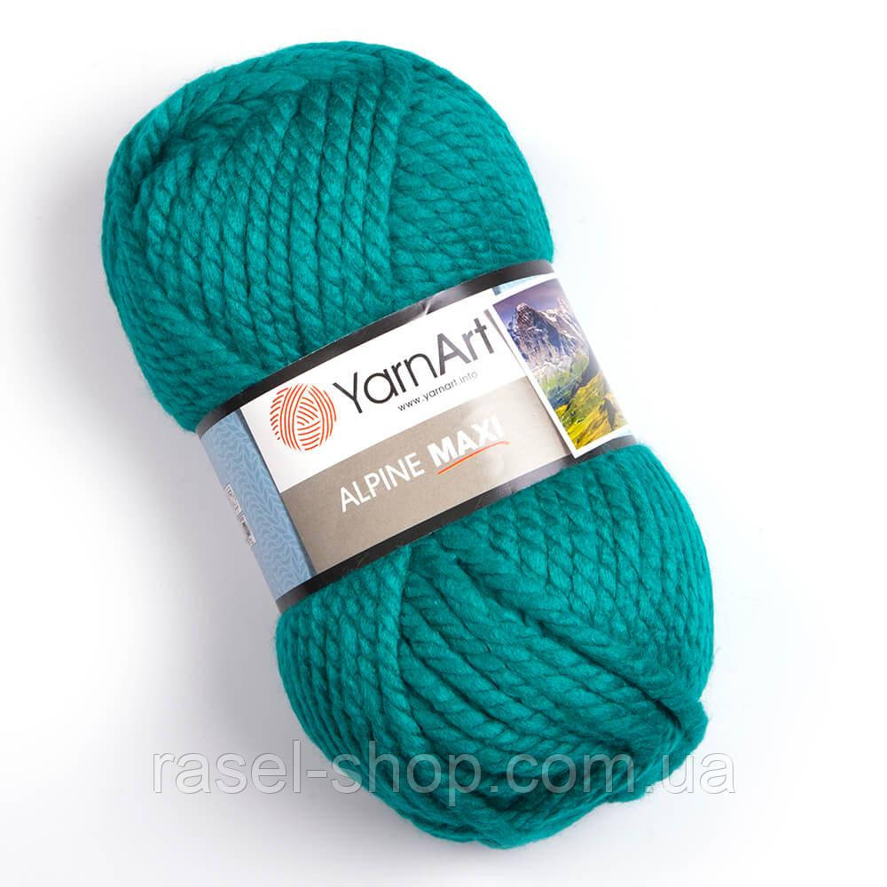 Yarnart Alpine Maxi изумруд №675