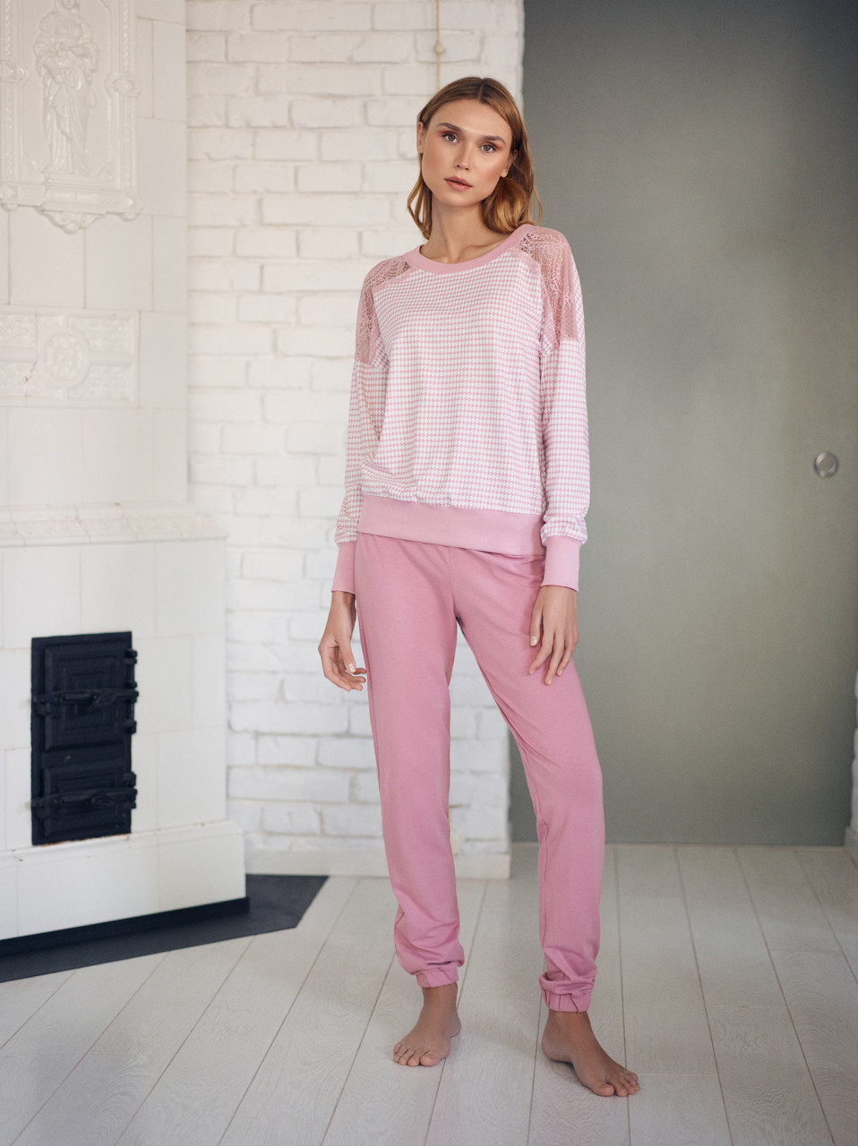 Піжама жіноча ELLEN штани, кофта FOXGLOVE, фото 1