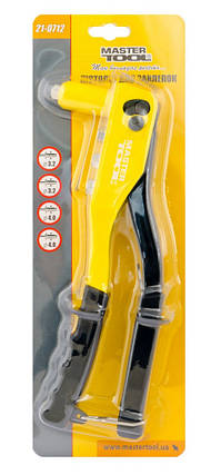 Пістолет для заклепок MASTERTOOL 220 мм Ø 3.2/3.2/4.0/4.0 мм 21-0712, фото 2