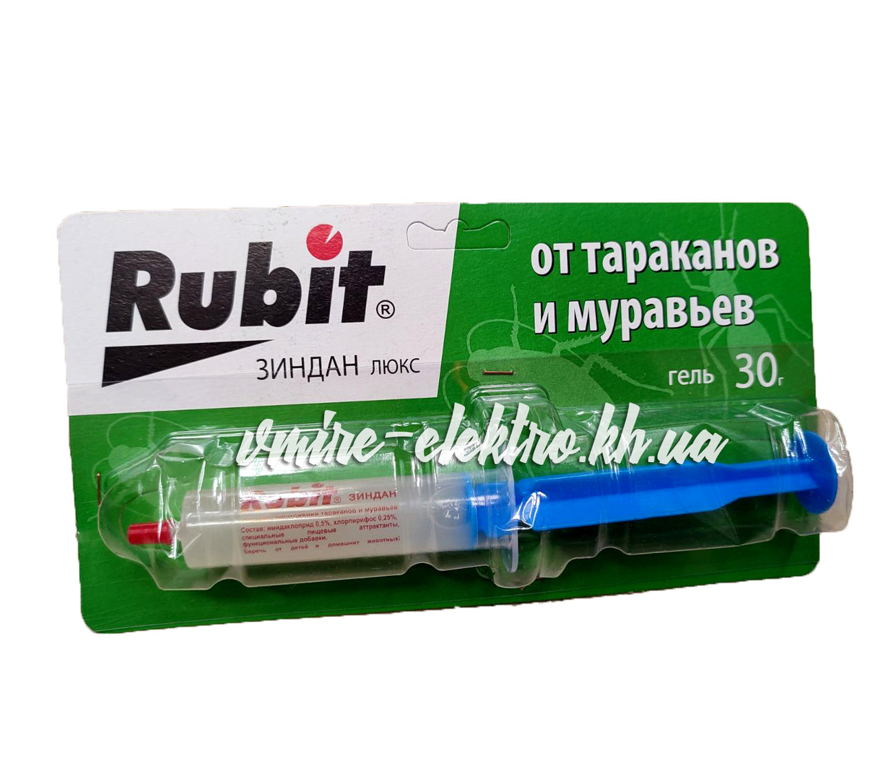 Шприц-гель від тарганів і мурах Rubit Зиндан Люкс, 30 г