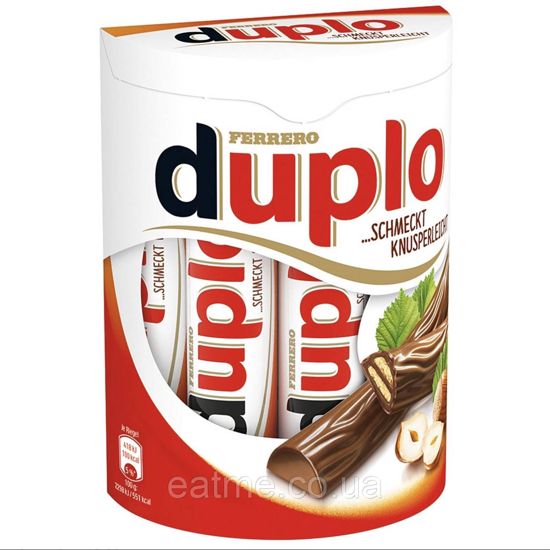 Ferrero Duplo Вафельні батончики із шоколадно-горіховою начинкою 182g