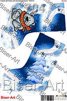 Заготівка для вишивання новорічного чобітка 704