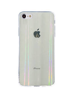 Чохол прозорий Rainbow для iPhone 8 Райдужний