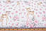 Новий варіант принта "Великі козулі та рожеві квіти" з поперечним розташуванням малюнка (№3885), фото 2