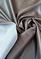 Меблева тканина LONDON № 5 колір коричневий. Штучна замша для обивки меблів, кухонних куточків, крісел