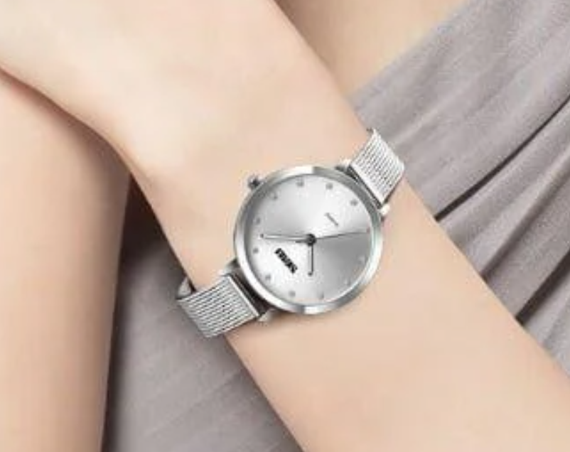 Жіночі наручні годинники круглі кварцові металевий браслет гарантія 6 місяців Skmei Angel, фото 1