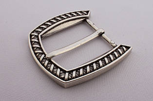 Пряжка ремінна IDAM, ширина - 40 мм, колір - нікель, артикул СК 5824