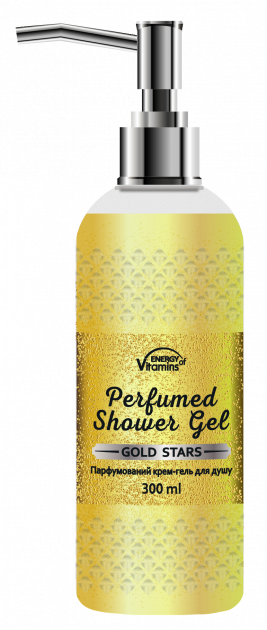 Парфумований гель для душа Energy of Vitamins Perfumed Gold stars 300 мл