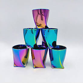 Набір стопок Bohemia Quadro 55 мл 2K936_055 райдуга