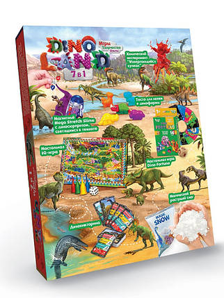 KMDL-01-01U Креативна творчість "Dino Land 7 в 1" укр (5), фото 3