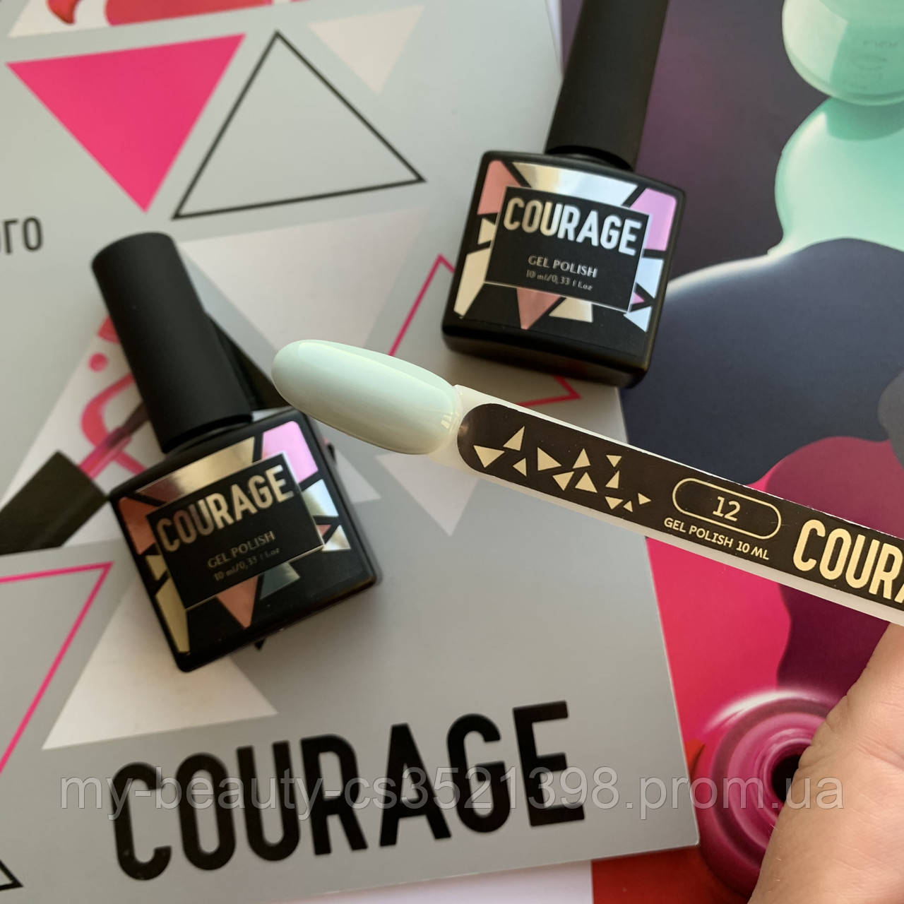 Гель-лак для нігтів Courage Prof 10 мл №012