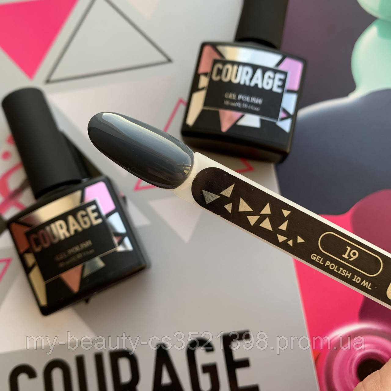 Гель-лак для нігтів Courage Prof 10 мл №019