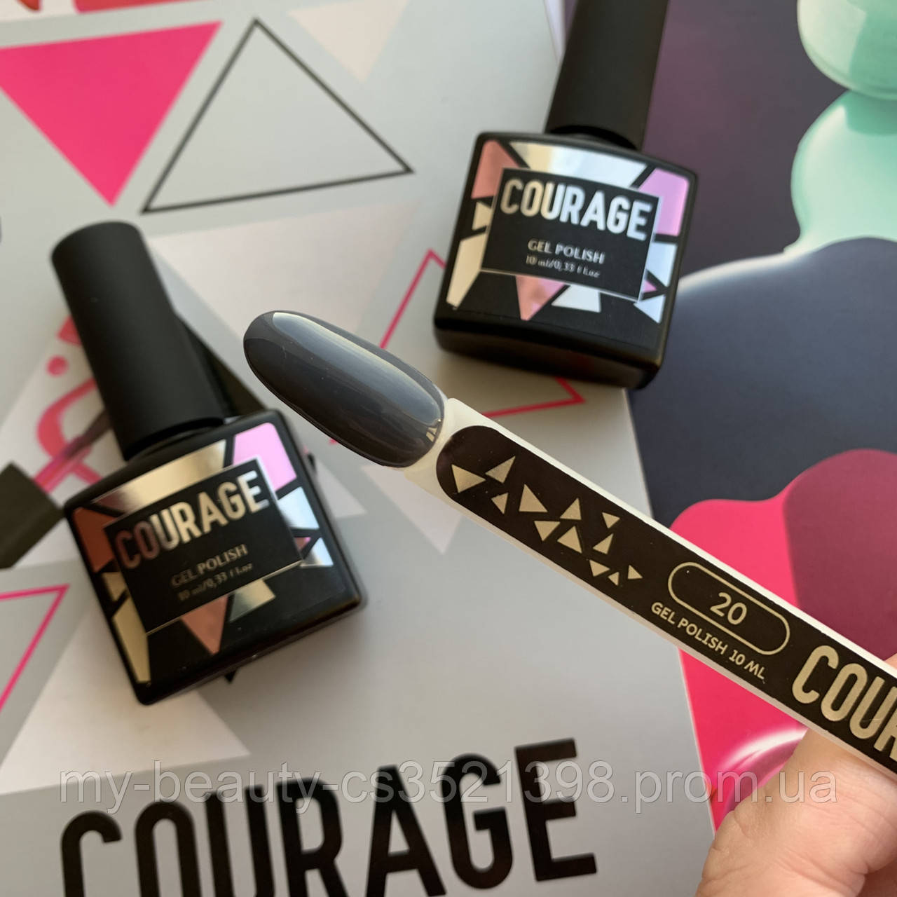Гель-лак для нігтів Courage Prof 10 мл №020