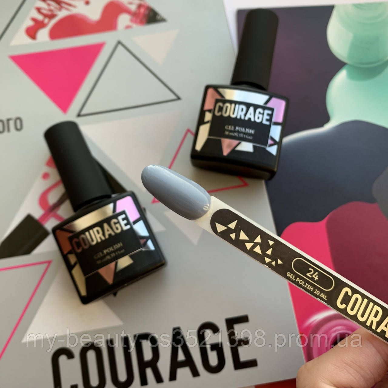 Гель-лак для нігтів Courage Prof 10 мл №024