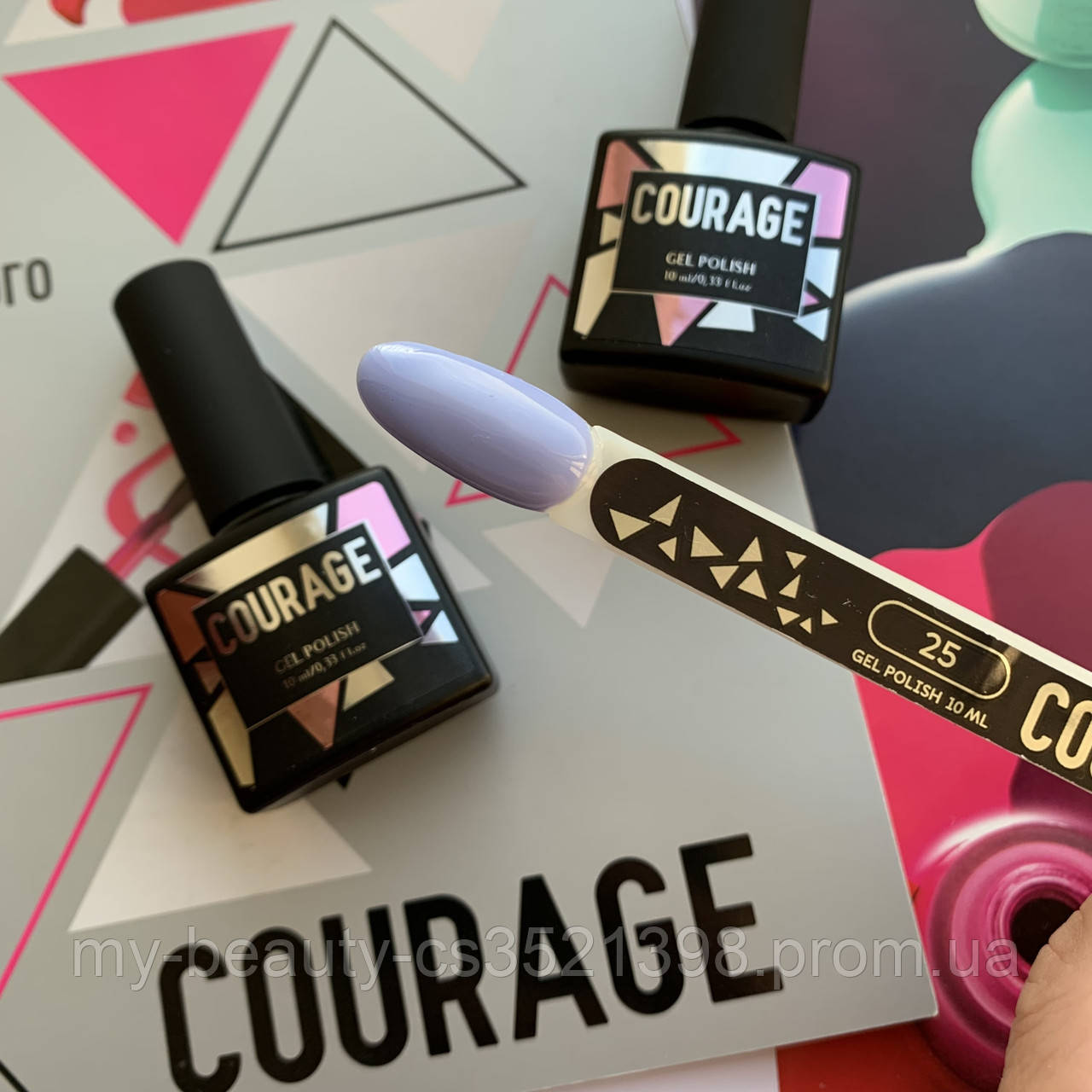 Гель-лак для нігтів Courage Prof 10 мл №025