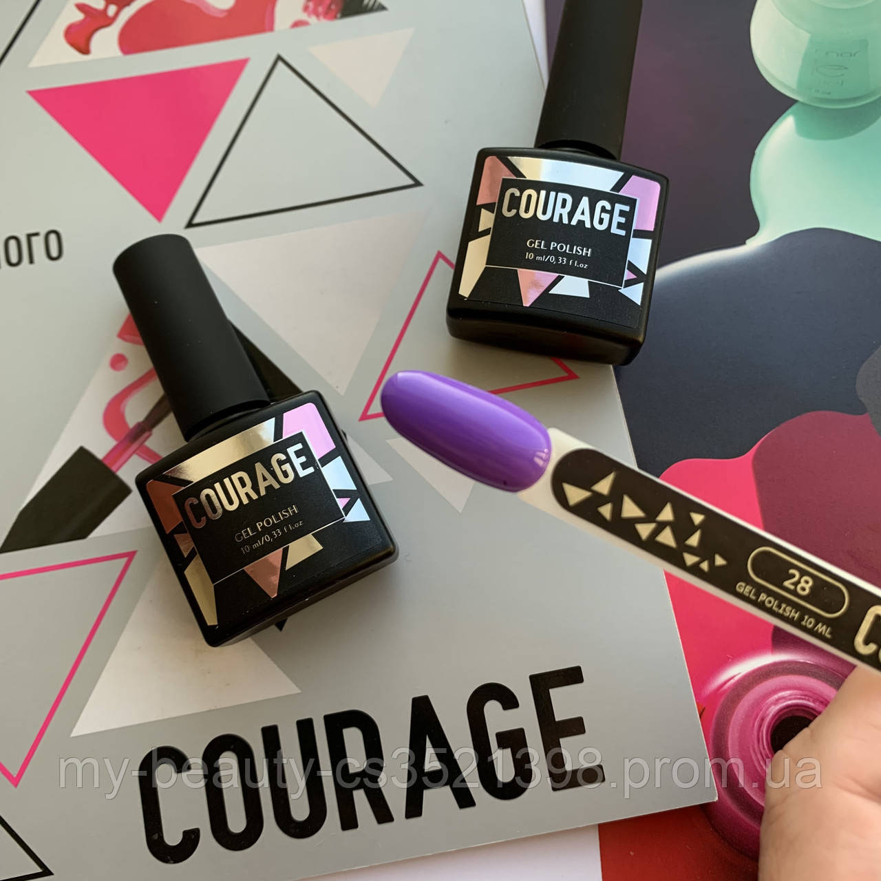 Гель-лак для нігтів Courage Prof 10 мл №028