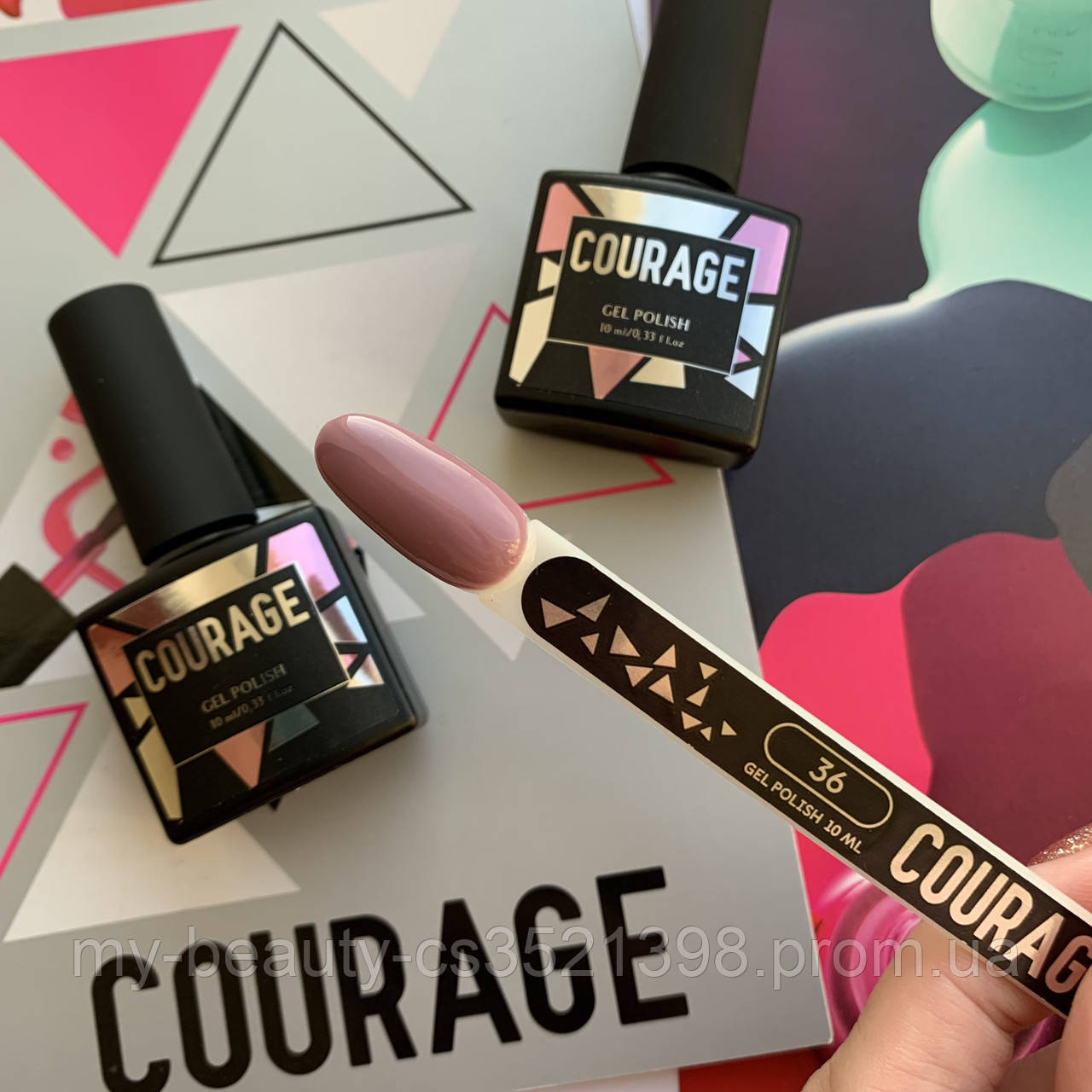 Гель-лак для нігтів Courage Prof 10 мл №036