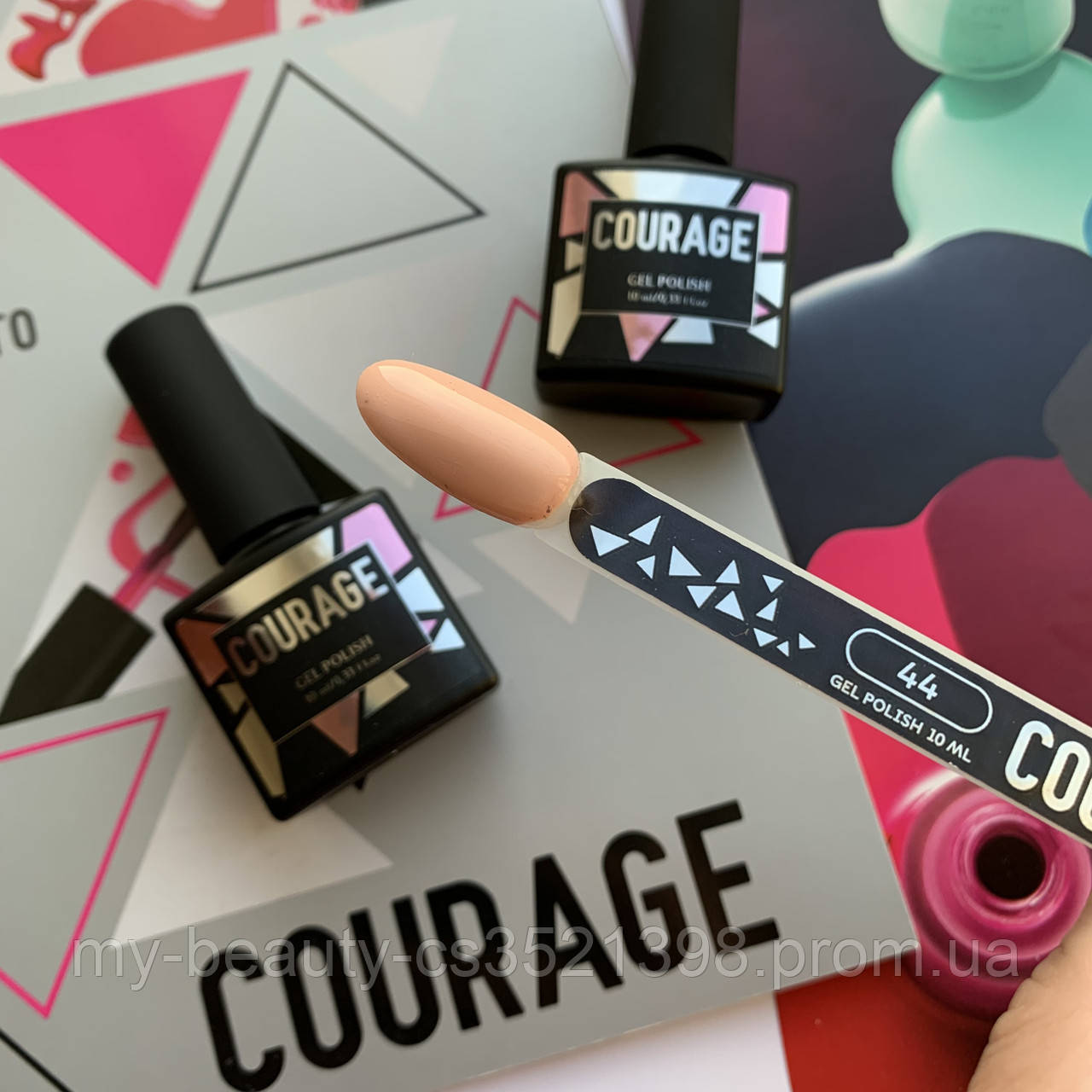 Гель-лак для нігтів Courage Prof 10 мл №044