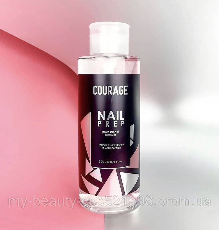 Засіб для знежирення нігтів Nail Prep Courage Prof 500 мл