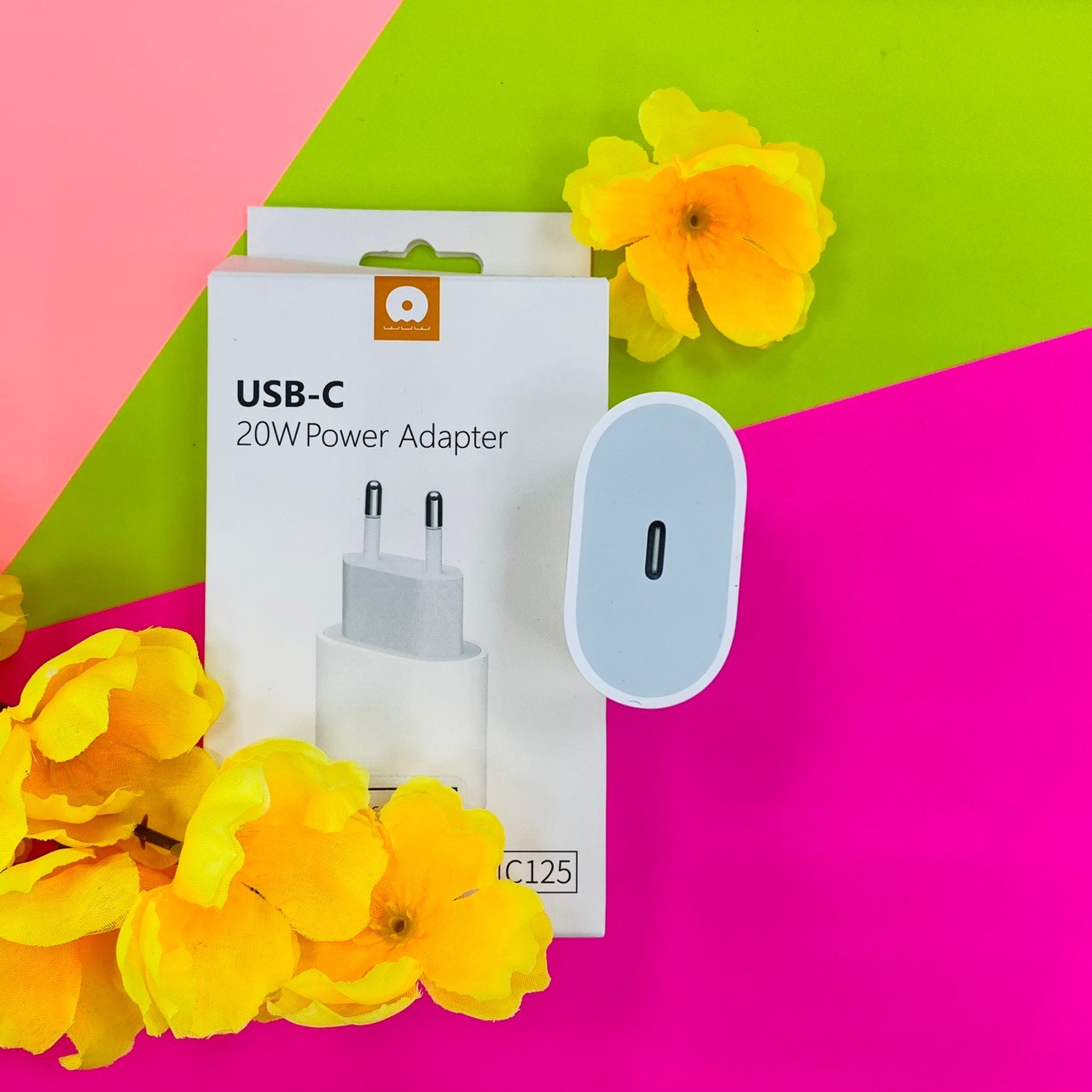 Мережевий зарядний пристрій WUW C125 USB-C port 3A PD 20W Білий