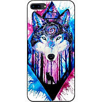 Силиконовый чехол для iPhone 7 Plus с картинкой Красивый волк