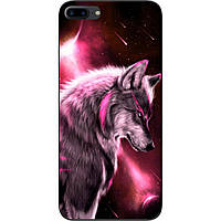 Силиконовый чехол для iPhone 7 Plus с картинкой Волк