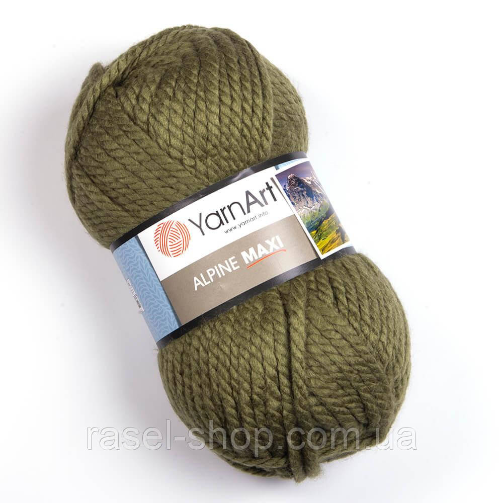 Yarnart Alpine Maxi хаки №670, фото 1