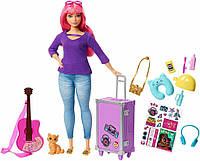 Набор с куклой Barbie Daisy Travel Set Барби Дейзи путешественница пышная