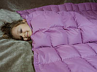 Детское утяжеленное одеяло. 110х140см, 4кг, с наполнителем из гречневой шелухи (лузги).