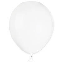 Латексный шар 5"(13см) пастель белый (01) Gemar