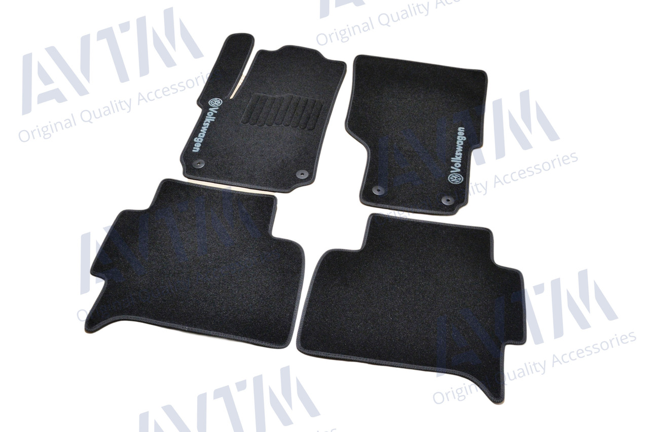 Ворсові килимки Volkswagen Amarok (2010-)/Чорні 5 шт. AVTM BLCCR1651