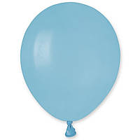 Латексный шар 5"(13см) пастель матовый голубой (72) Gemar