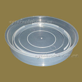 Піддон прозорий для вазона D 15 см