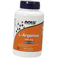 Аргінін NOW Foods Arginine 500 мг 100 капс