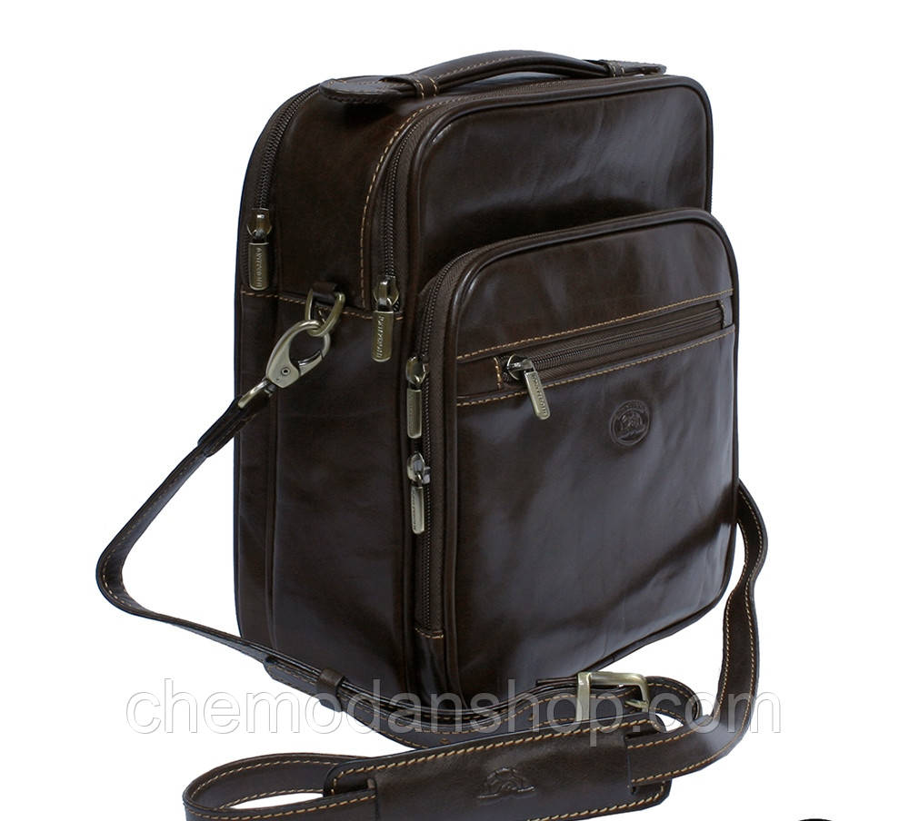 Сумка шкіряна Tony Perotti Italico 7058 moro коричневий