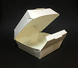 Бургербокс білий 115х115х85мм (100шт), фото 2