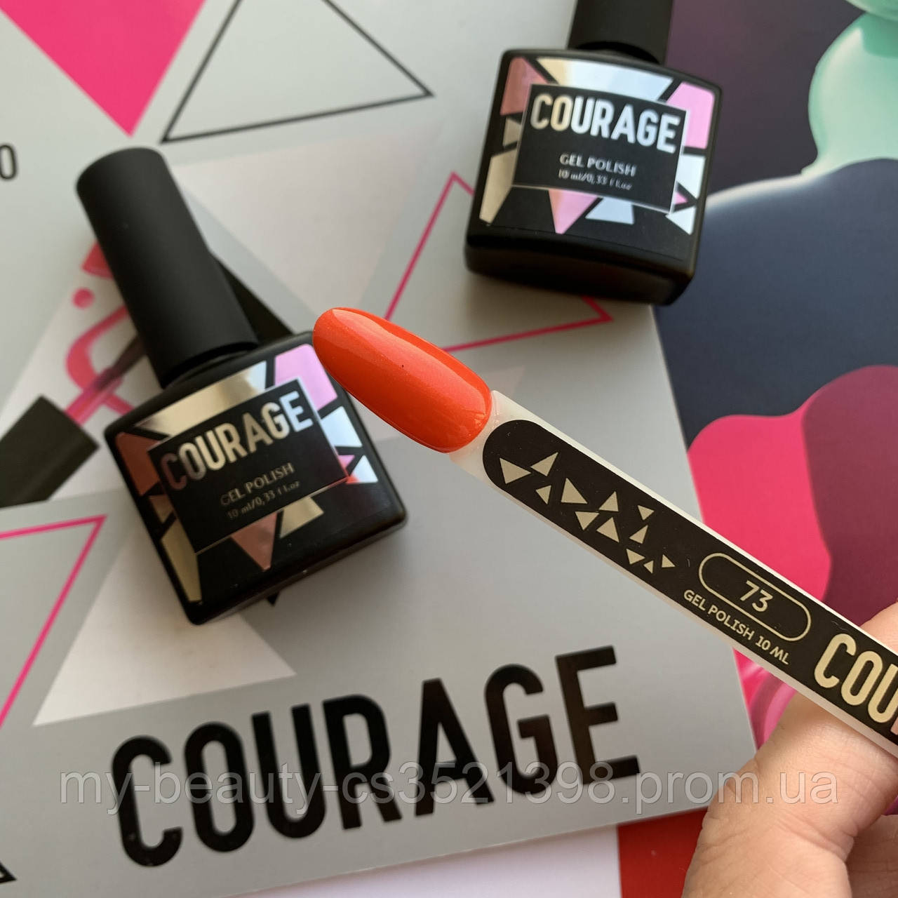 Гель-лак для нігтів Courage Prof 10 мл №073
