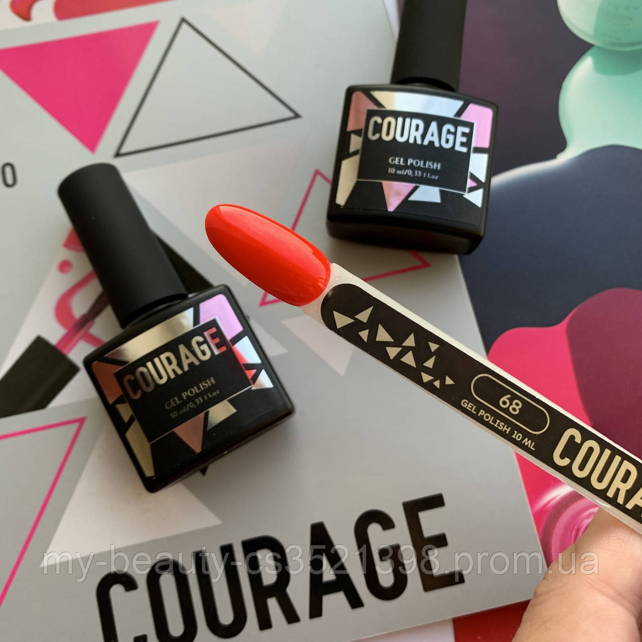 Гель-лак для нігтів Courage Prof 10 мл №068
