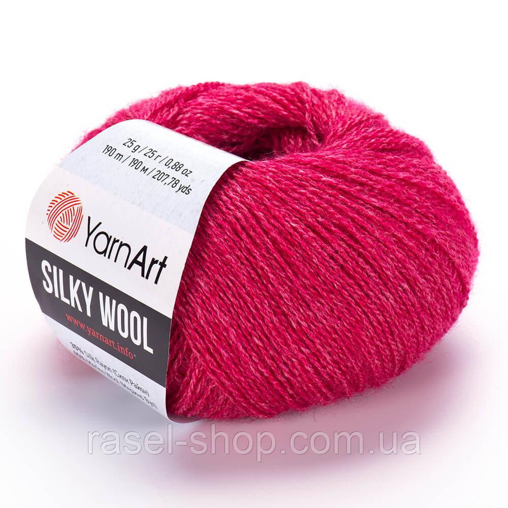 Yarnart Silky Wool вишня №333