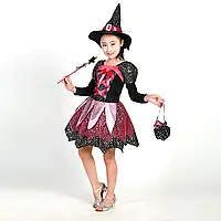 Дитячий костюм Відьмочка Хелловін Чарівниця (130-140) Aurora Halloween
