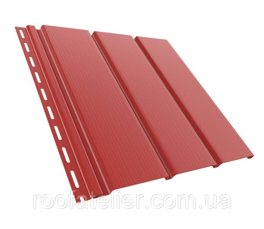 Панель софіт Bryza / Бриза 3м 0,92м2 без перфорації червоний Польща