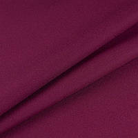 Ткань рубашечная бордовая "Оникс", ткань бордовая равномерка, структура домотканого полотна, ширина 150см