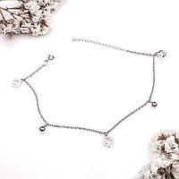 Срібний браслет на ногу Емілі