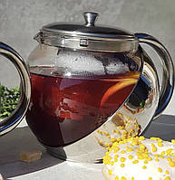 Чайник для заварки чая 750 мл Frico FRU-368 Чайник заварник стеклянный с нержавеющим ситом