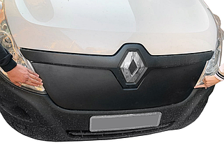Зимова накладка на решітку радіатора (матова) Renault Master 2014- (решітка). Заглушка решітки радіатора