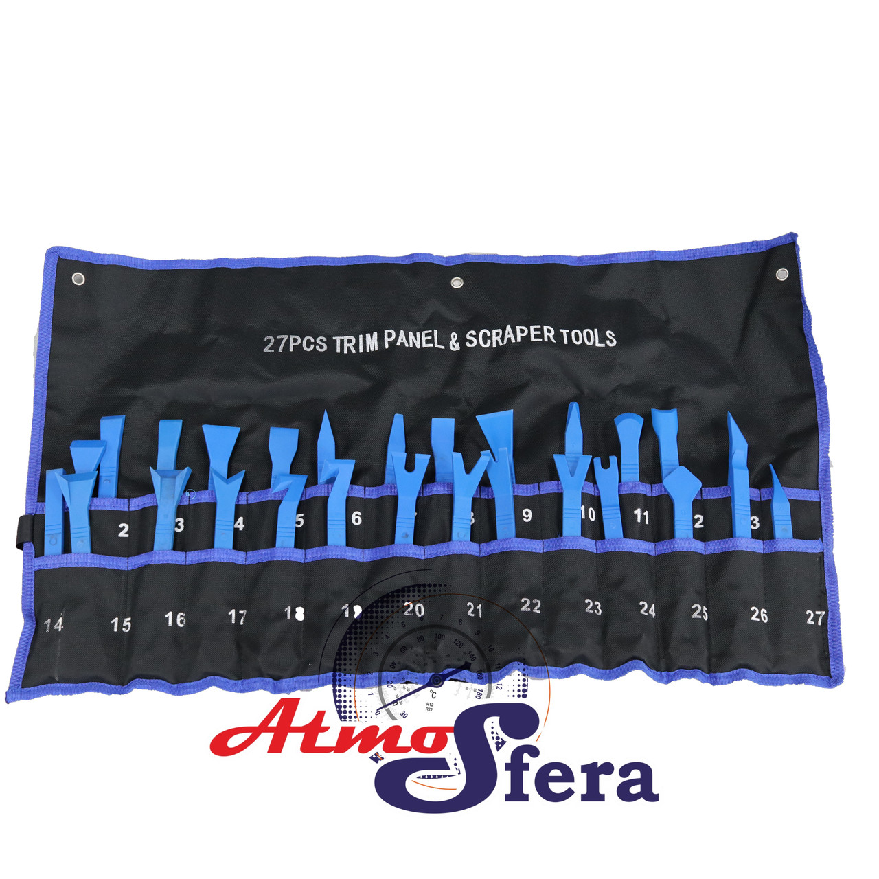 Інструмент лопатки набір для зняття кліпс обшивки оббивки салону 27ел