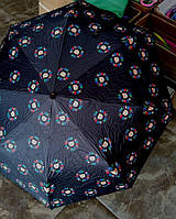 Жіноча брендова парасолька Moschino Москіно в кольорах, брендові парасольки, жіночі парасольки, парасольки, 1359 чорний 1